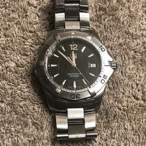 Men's Tag Heuer Aquaracer Watch Black Face